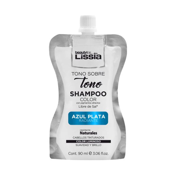 Shampoo Tono sobre Tono Azul Plata Radiante – 90ML Shampoo Tono sobre Tono Azul Plata Radiante – 90ML