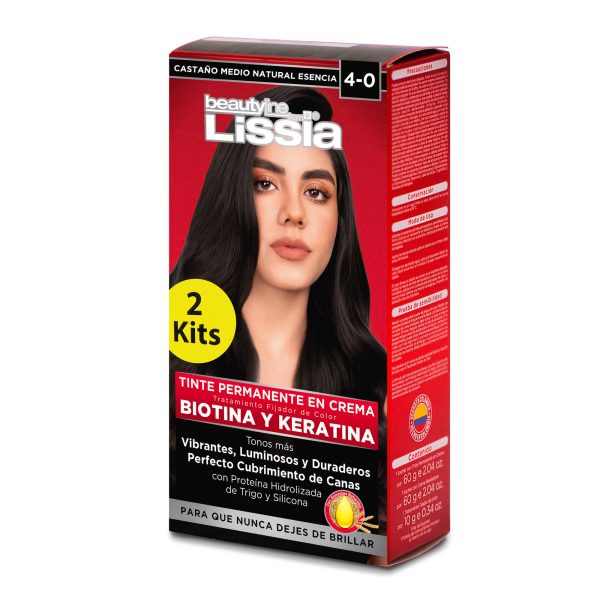Tinte en Crema Castaño Medio Natural 4-0<span> – </span>Kit * 2 Tinte en Crema Castaño Medio Natural 4-0<span> – </span>Kit * 2